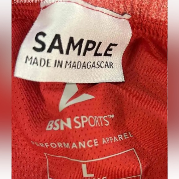 BSN Sports Performance Apparel Red Shorts Women's Size L - Picture 5 of 6